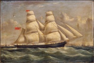 En brigantine utenfor Portsmouth