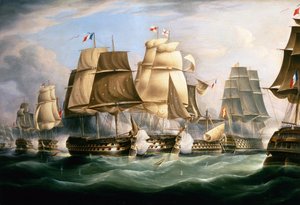 Slaget ved Trafalgar, 21. oktober 1805, Midt på dagen (olje på lerret)