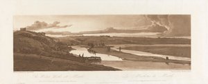 Vannverket ved Marli og St. Germain en Laye sett i det fjerne 1803; Plate 15 fra Views in Paris, Emanuel Volume-sporingen av platen B1981.25.2624