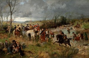 Halt of Prince Charles Edward on the Banks of the Nairne, 1878