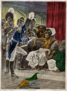 Sri Vikrama Rajasinha, konge av Kandy (Sri Lanka) avskjediget av engelskmennene i 1815. 1924 (Illustrasjon)