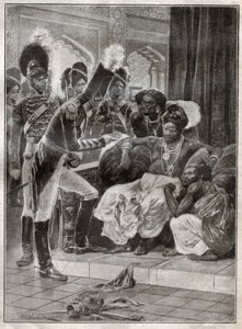 Sri Vikrama Rajasinha, konge av Kandy (Sri Lanka) avskjediget av engelskmennene i 1815. 1924 (Illustrasjon)