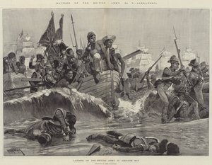 Slaget om den britiske hæren, Alexandria (gravering) av Richard Caton II (after) Woodville