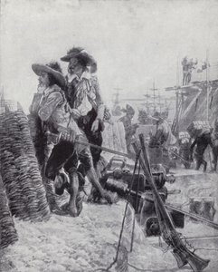 Grunnleggelsen av Fort St George, Madras, av Francis Day fra East India Company