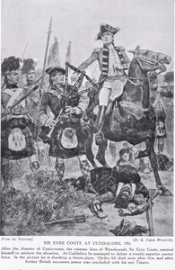 Sir Eyre Coote ved Cuddalore, illustrasjon fra 