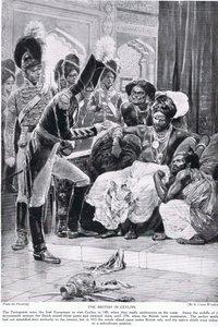Britene på Ceylon, illustrasjon fra 