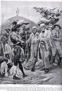 Britene i Natal i 1824, illustrasjon fra 