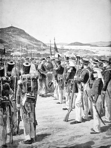 Overdragelsen av Hong Kong til britene i 1841 av Richard Caton Woodville