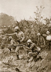 Fremme av den britiske styrken i Ashanti-kampanjen, 1873 av Richard Caton Woodville junior