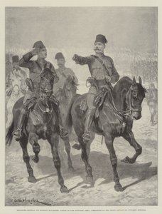 Brigadegeneral Sir Herbert Kitchener, Sirdar fra den egyptiske hæren, sjef for troppene som rykker frem mot Dongola