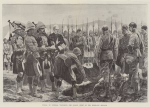Begravelse av general Wauchope, den falne sjefen for Highland Brigade