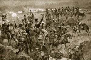 Charge of the Dragons at Talavera, illustrasjon fra 