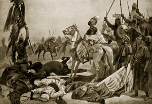 Hyder Ali i Conjeveram, 1780, illustrasjon fra 