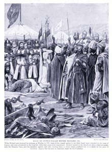 Isaac av Kypros ber for Richard I AD1191, 1920-tallet