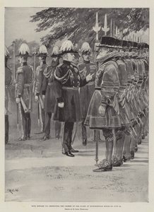 Kong Edward VII inspiserer Yeomen of the Guard i Marlborough House 25. juni