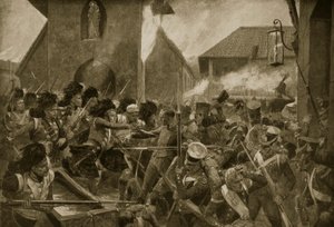 The 42nd Highlanders at Corunna, illustrasjon fra 