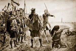Slaget ved Quebec, 1759, illustrasjon fra 