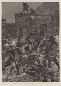 The Black Mountain Expedition, Ghazi angrep på en avansert post ved Ghazikot