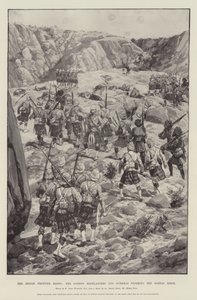 Indian Frontier Rising, Gordon Highlanders og Gurkhas stormer Dargai Ridge