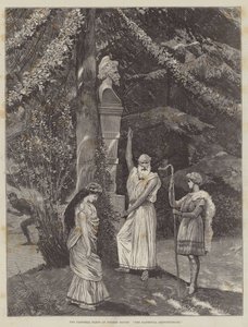 The Pastoral Plays at Coombe House, The Faithful Shepherdess av Richard Caton Woodville junior