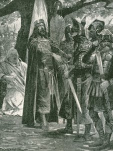 Det militære valget av Alfred den store, første konge av hele England av Richard Caton Woodville junior
