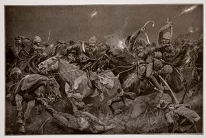 Natten til de 19. husarer nær Lydenberg den 7. november 1900 av Richard Caton Woodville junior