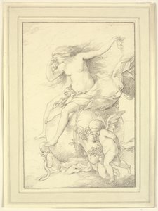 Allegory of Fortune på en globus omgitt av putti av Richard Cosway