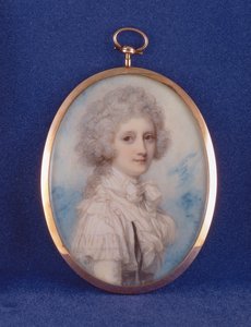 Elizabeth (1750-88) grevinne av Hopetoun, 1789 (wc und gouache på elfenben) av Richard Cosway