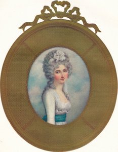 Miniatyrportrett av Katherine, Lady Manners, Later Lady Huntingtower, 1787, 1907 av Richard Cosway