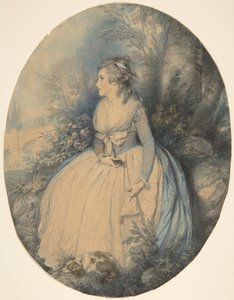 Mrs. Robinson som Perdita, ca. 1779. av Richard Cosway