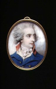 PD.195-1961 Portrettminiatyr av generalmajor William, The Viscount Fielding, ca. 1790 (elfenben) av Richard Cosway
