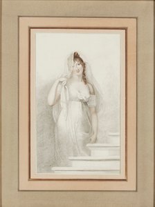 Portrett av Madame Recamier 1777-1849. av Richard Cosway