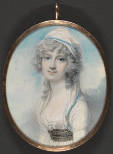 Portrett av en ung dame av Richard Cosway