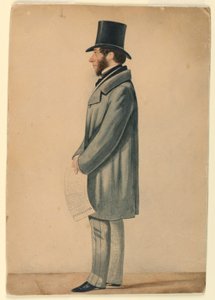 Portrett av ukjent mann av Richard Dighton