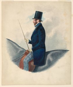 Portrett av uidentifisert mann av Richard Dighton