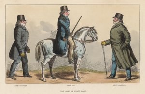 The Light of Other Days, med Lord Alvanley, Lord Hill og Lord Yarmouth av Richard Dighton