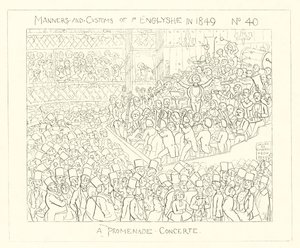 1849, En promenadekonsert av Richard Doyle