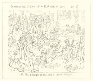 1849, Noen venner til te og litt musikk av Richard Doyle