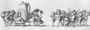 Band som spilte for besøkende for den store utstillingen, 1851 av Richard Doyle