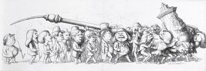 Tyske besøkende til den store utstillingen, 1851 av Richard Doyle