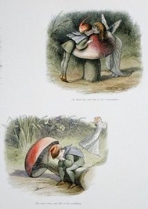 Han finner henne, og dette er konsekvensen, og hun løper og dette er tilstanden hans, illustrasjoner fra 