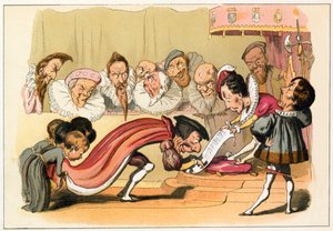 Kong Edward VI innvilger et charter av Richard Doyle