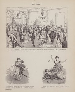 Side fra The American Tour of Mrs Brown, Jones and Robinson (gravering) av Richard Doyle