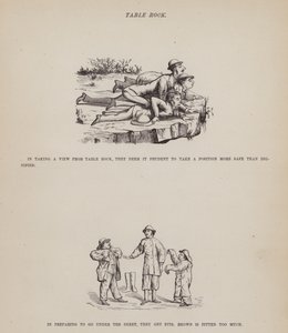 Side fra The American Tour of Mrs Brown, Jones and Robinson (gravering) av Richard Doyle