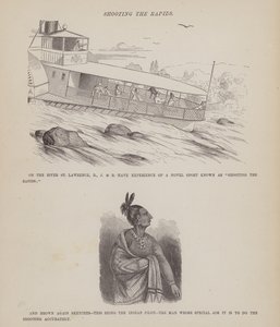 Page from The American Tour of Messrs Brown, Jones and Robinson (engraving) av Richard Doyle