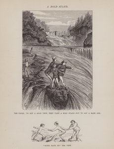 Side fra The American Tour of Mrs Brown, Jones and Robinson (gravering) av Richard Doyle