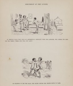 Side fra The American Tour of Mrs Brown, Jones and Robinson (gravering) av Richard Doyle