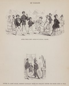 Side fra The American Tour of Mrs Brown, Jones and Robinson (gravering) av Richard Doyle