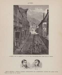 Side fra The American Tour of Mrs Brown, Jones and Robinson (gravering) av Richard Doyle
