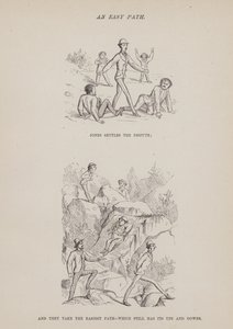 Side fra The American Tour of Mrs Brown, Jones and Robinson (gravering) av Richard Doyle